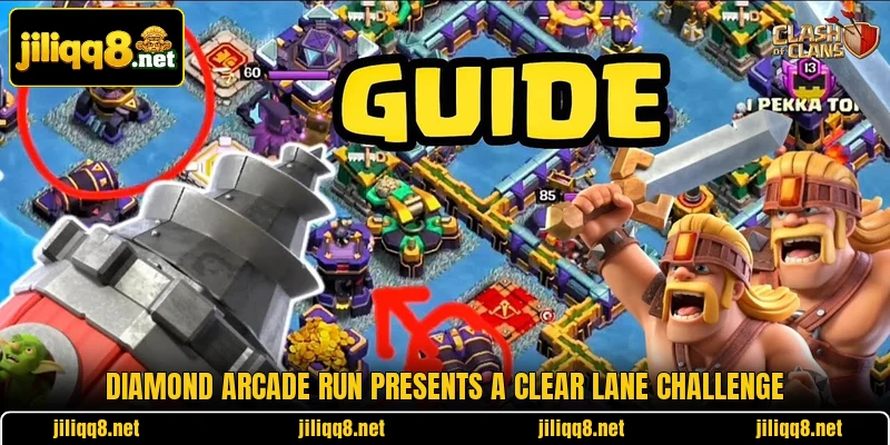 Diamond Arcade Run presents a clear lane challenge Diamond Arcade Run presents a clear lane challenge
