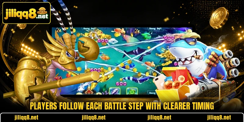 Players follow each battle step with clearer timing
