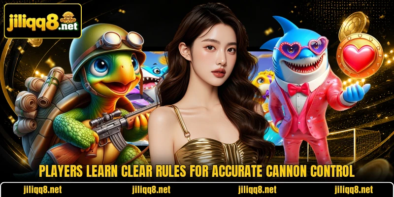 Players learn clear rules for accurate cannon control Players learn clear rules for accurate cannon control