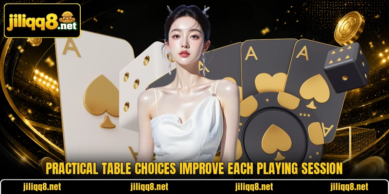 Practical table choices improve each playing session