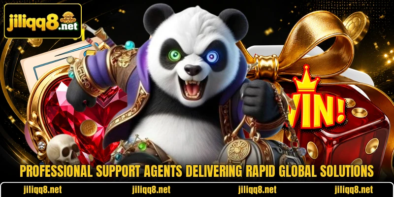 Professional support agents delivering rapid global solutions