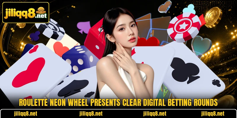 Roulette Neon Wheel presents clear digital betting rounds Roulette Neon Wheel presents clear digital betting rounds