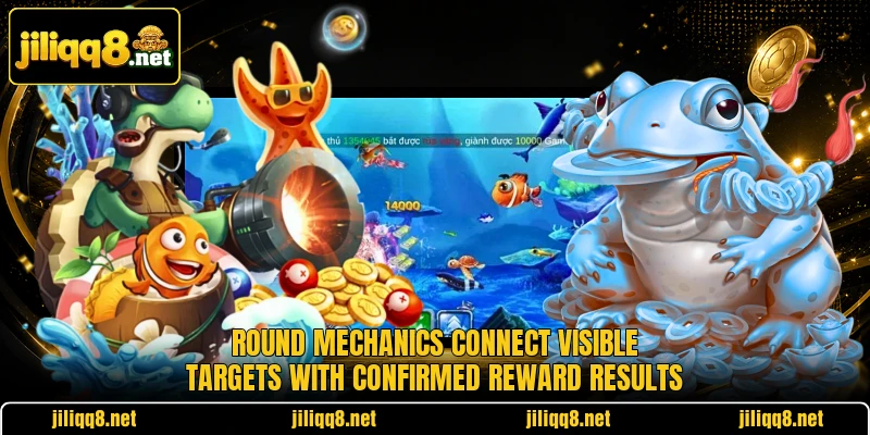 Round mechanics connect visible targets with confirmed reward results Round mechanics connect visible targets with confirmed reward results