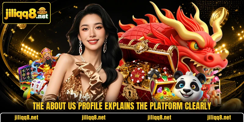 The about us profile explains the platform clearly